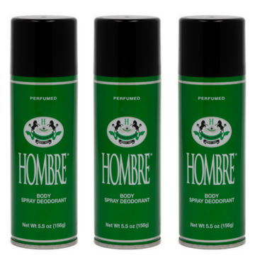 Hombre Green Body Spray Deodorant (Pack of 3)