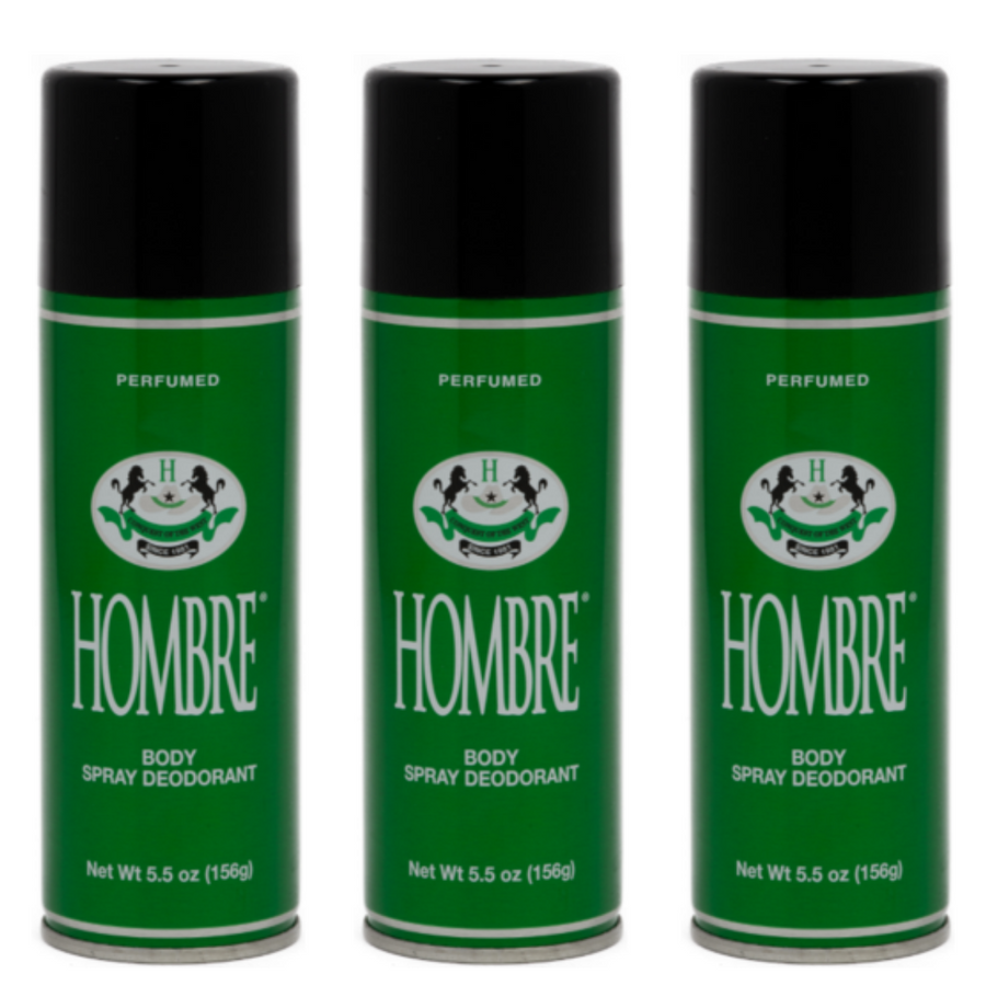 Hombre Green Body Spray Deodorant (Pack of 3)