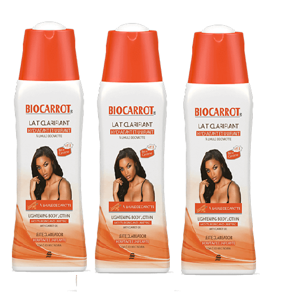 Lot of 3 BIOCARROT LAIT CLARIFIANT 250 ML