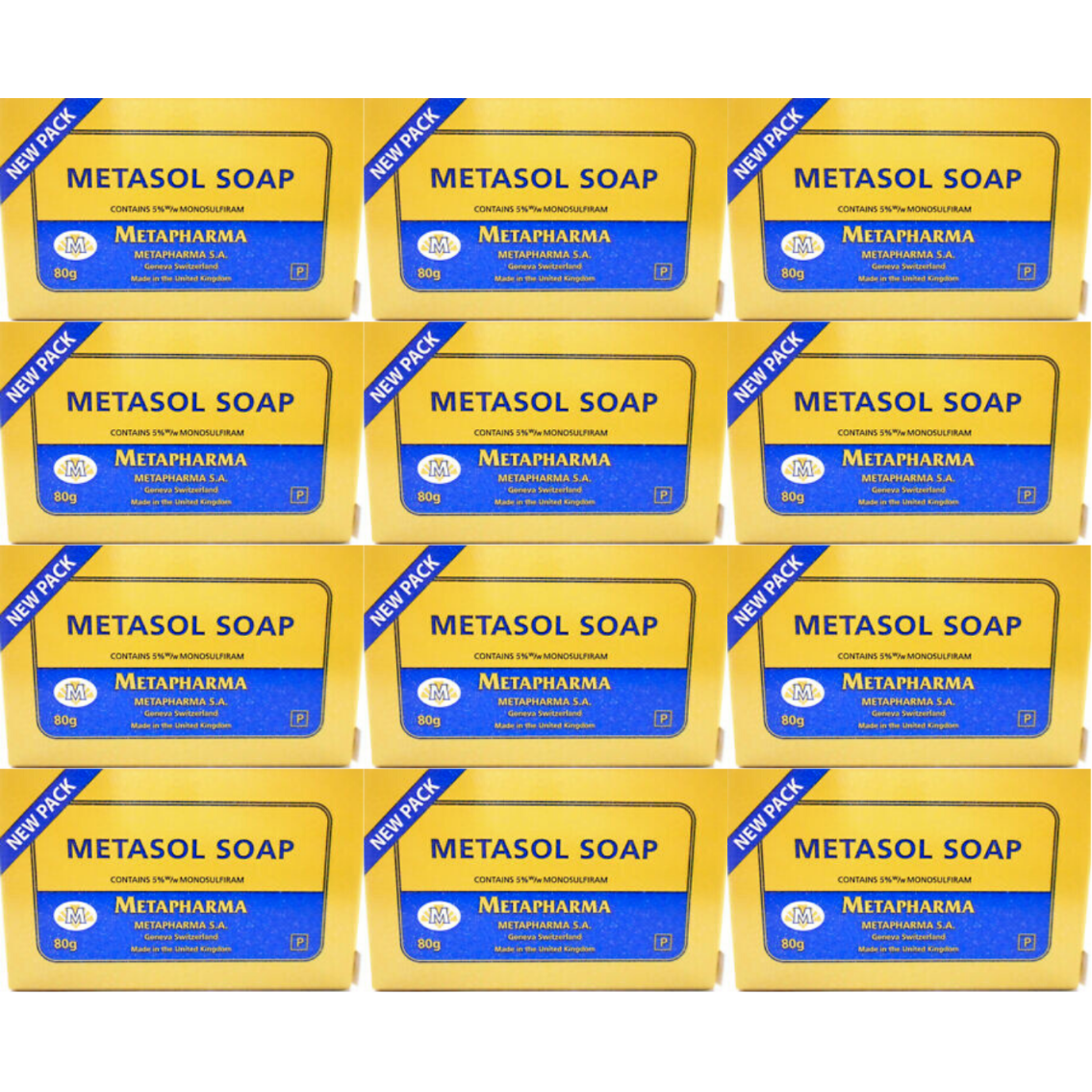 METASOL Medicated Soap (Pack of 12)