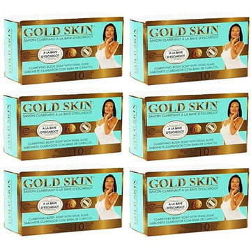 Gold Skin Clarifying Body Soap with Snail Slime set of 6