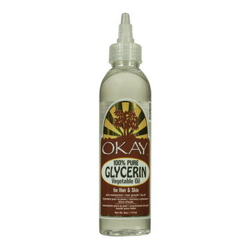 Okay 100% Pure Glycerin Vegetable Oil 6oz