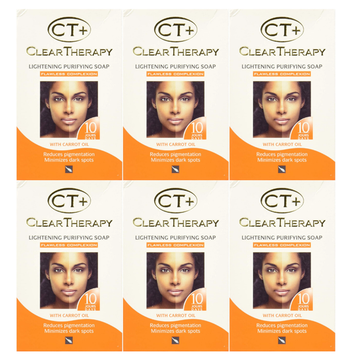 CT+ Clear Therapy - Lightening Purifying Soap w/Carrot Oil 6.2oz (175g) (6 PACK)