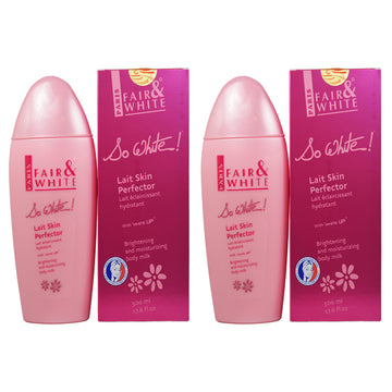 Fair & White So White Brightening and Moisturizing Body Milk 500 ml (Pack of 2)