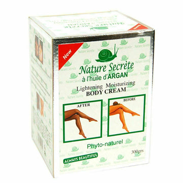Nature Secret Lightening Moisturizing Body Cream With Argan Oil 300g Jar