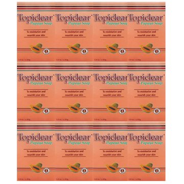Topiclear Papaya Moisturizing Soap {Pack of 12}