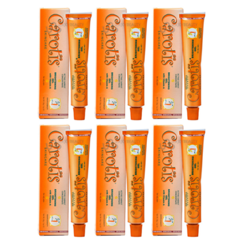 Carotis Brightening Gel Skincare w Carrot Vitamin A 1oz / 30g Tubes (Pack of 6)