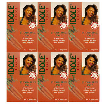 IDOLE Exfoliating CARROT Soap (Pack of 6)