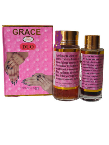 Duo Grace Serum and Lotion for Dark Knuckles, Elbows, Fingers And Inner Thighs
