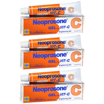 Neoprosone Brightening Gel with Vit-C 30g / 1oz (Pack of 3)