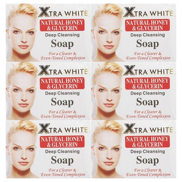 Xtra White Lightening Soap Miel Natural Et Glycerin (Pack of 6) Tubes