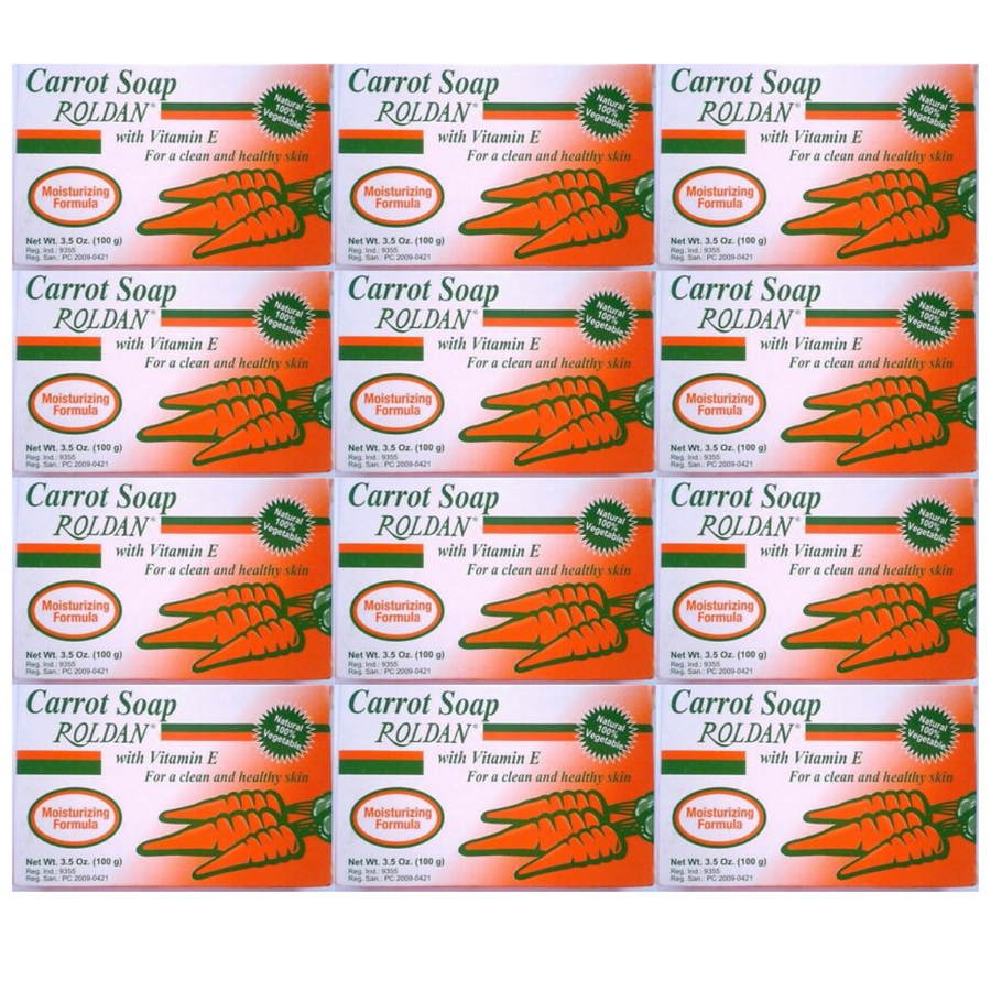 Jabon Zanahoria Carrot soap 3.5oz (12 Pack)