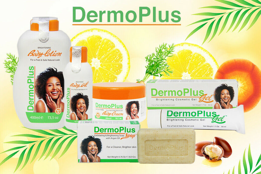 Dermoplus Body Lotion + Oil + Cream Jar + Soap + Gel Tube