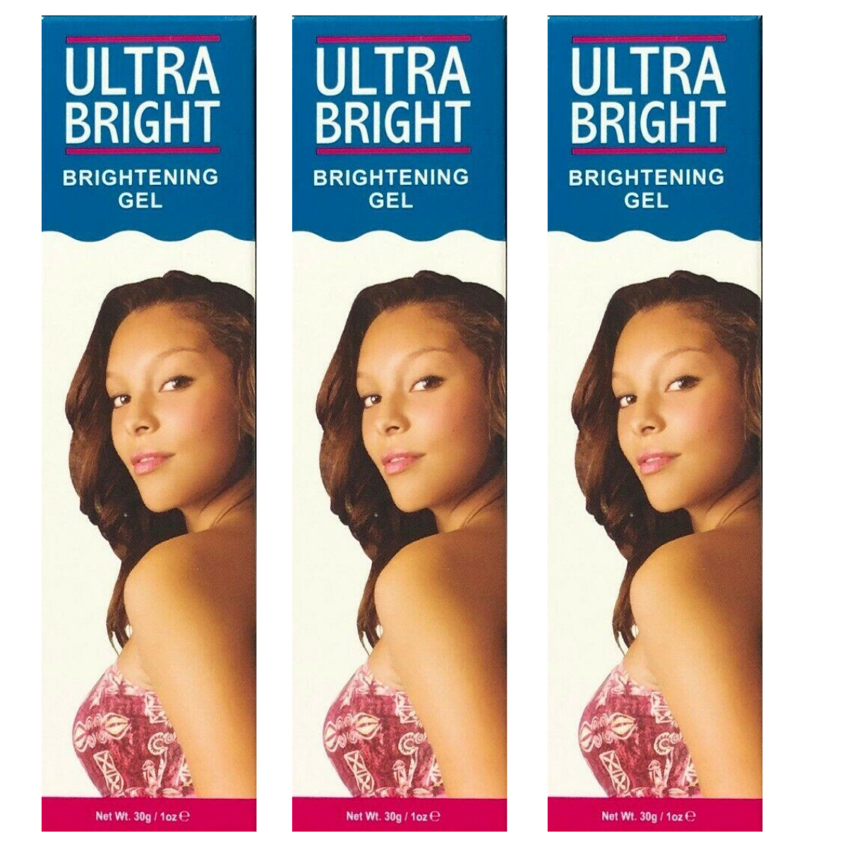 Ultra Bright Brightening Gel for Lighter Skin (3 Pack)
