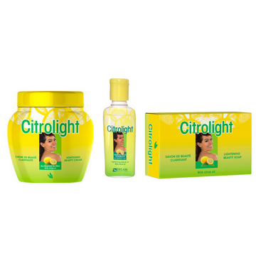 Citrolight Lemon cream, serum & soap fast action dark spot remover (3 Pack) SET