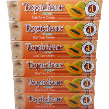 Topiclear Skin Fading Lightening Papaya Cream 6 Pack