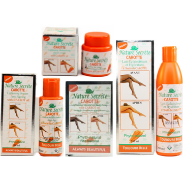 Nature Secréte Carrot Serum, Lotion, Face Creme, Savon